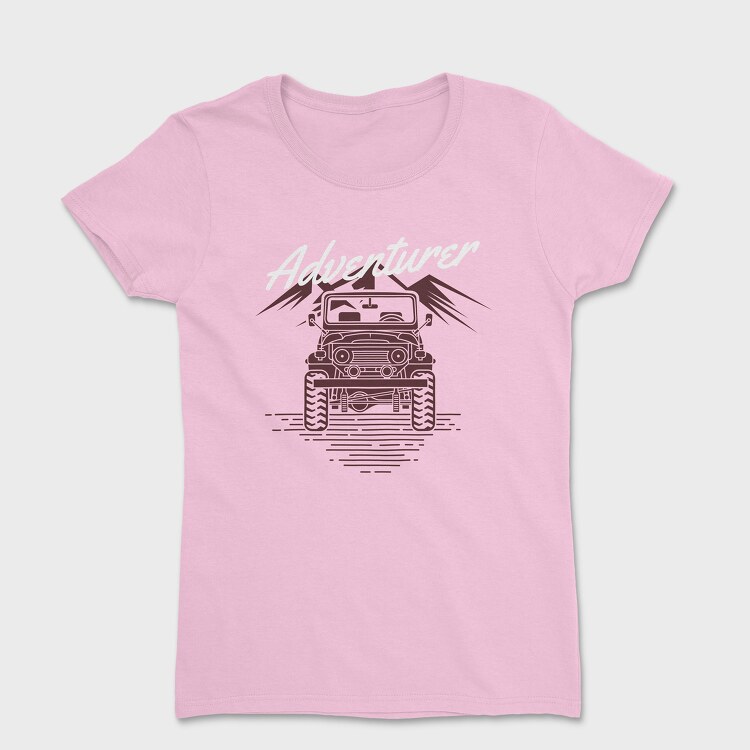 Tricou Femei, Offroad Old Jeep Cabrio