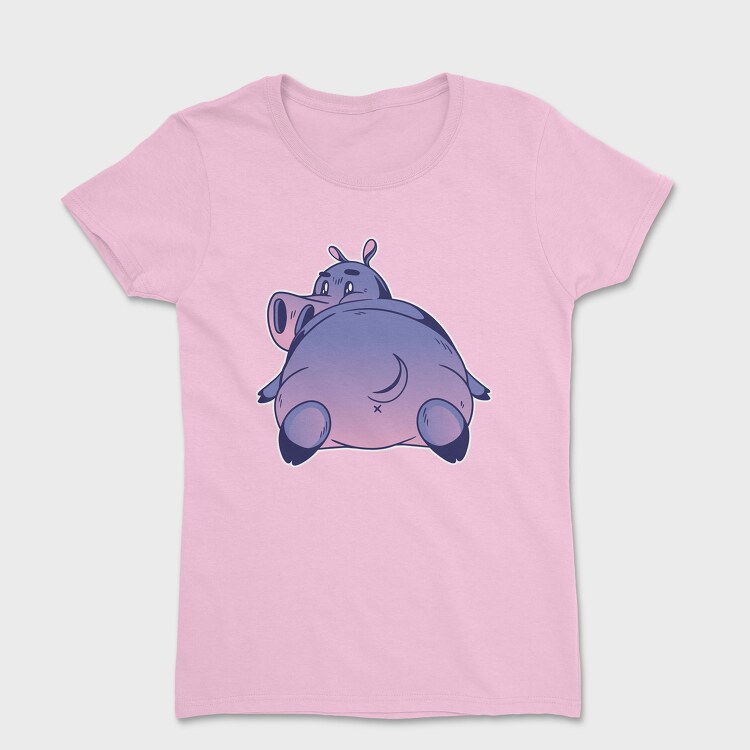 Tricou Femei, Hippo Cartoon