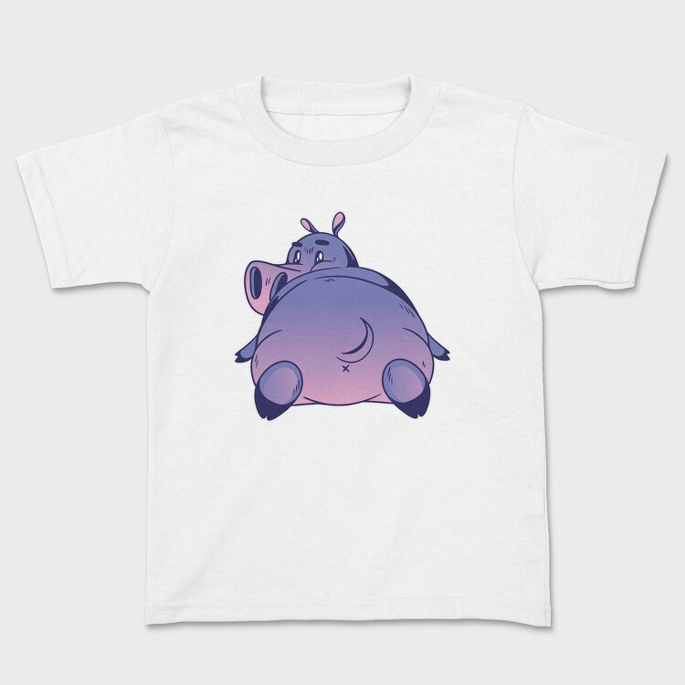 Tricou Copii, Hippo Cartoon