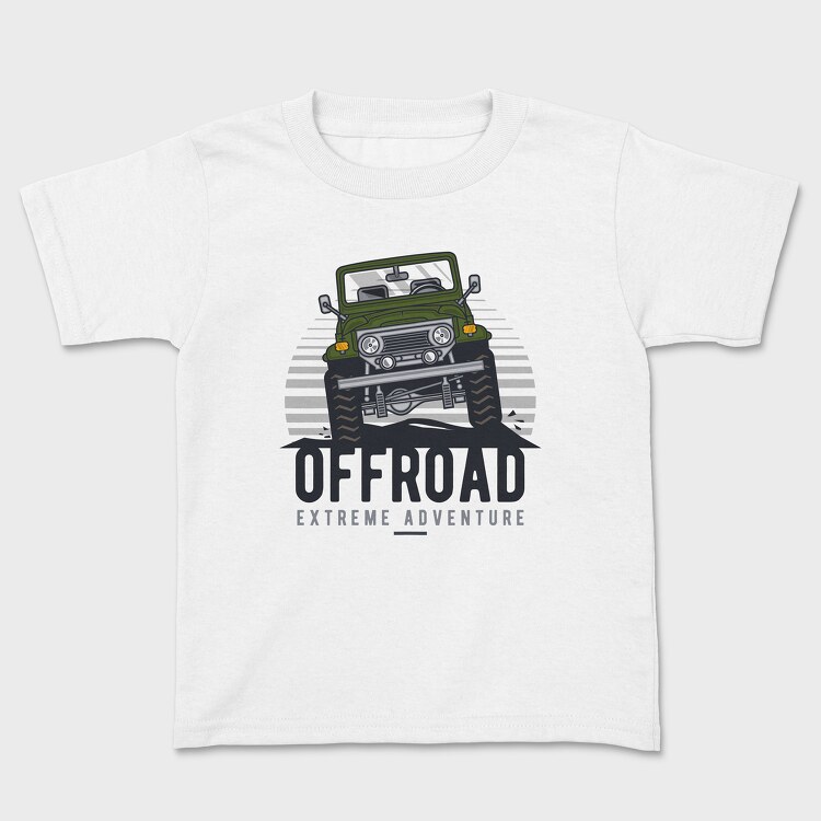 Tricou Copii, Offroad Extreme Adventure Jeep