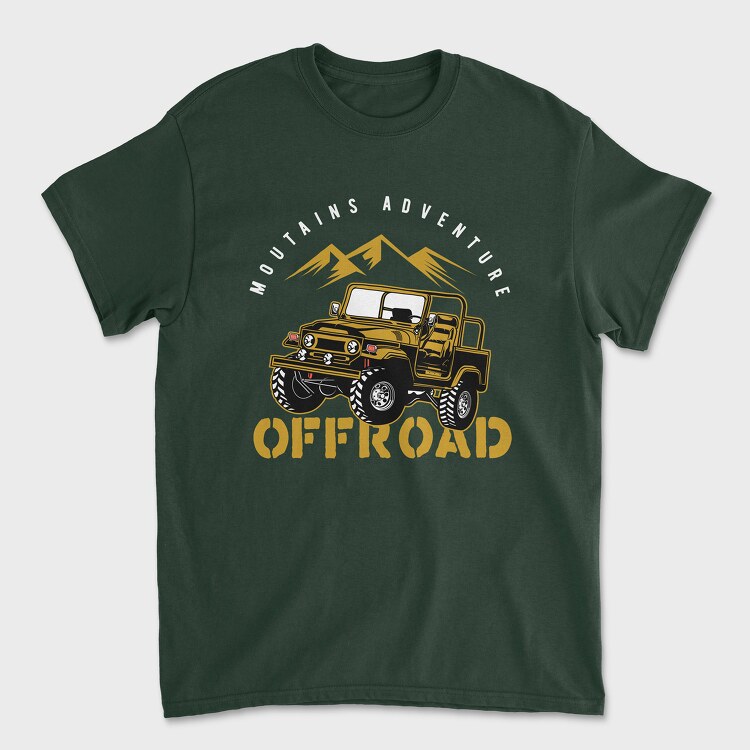 Tricou Barbati (Unisex), Offroad Jeep Adventure