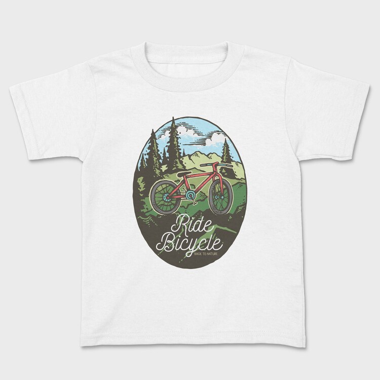 Tricou Copii, Ride Bicycle