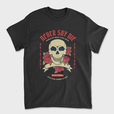 Tricou Barbati (Unisex), Skull Rose