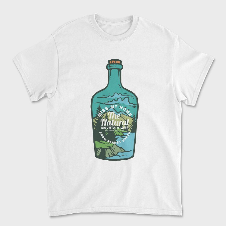 Tricou Barbati (Unisex), Nature In The Bottle