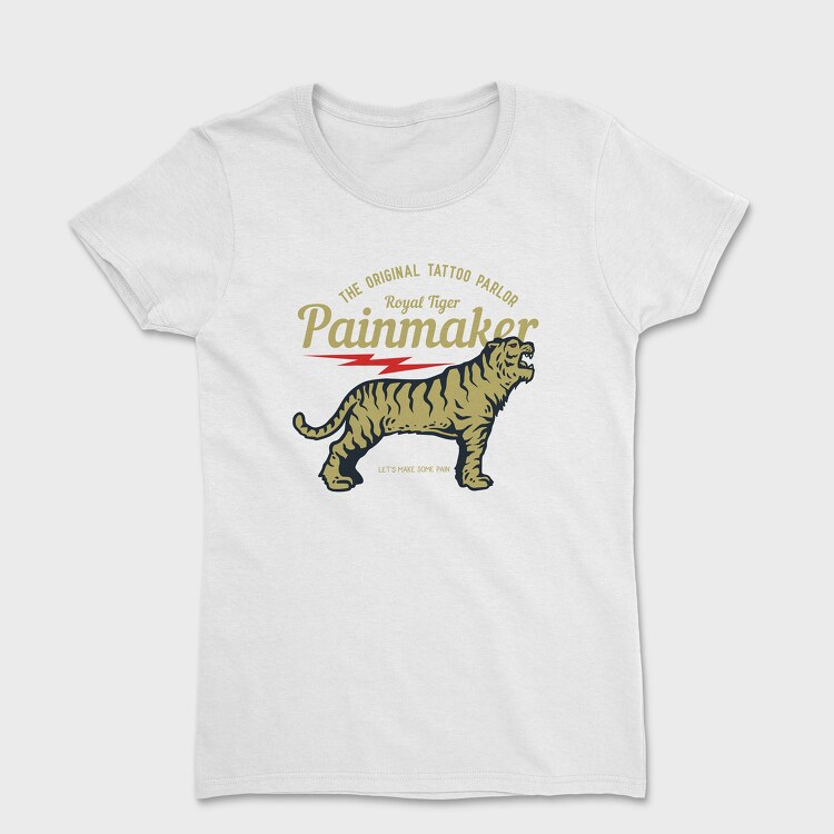 Tiger Vintage Label, Tricou Femei