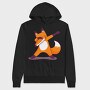 Dab Animal Comics Fox, Hanorac Oversize Barbati (Unisex)