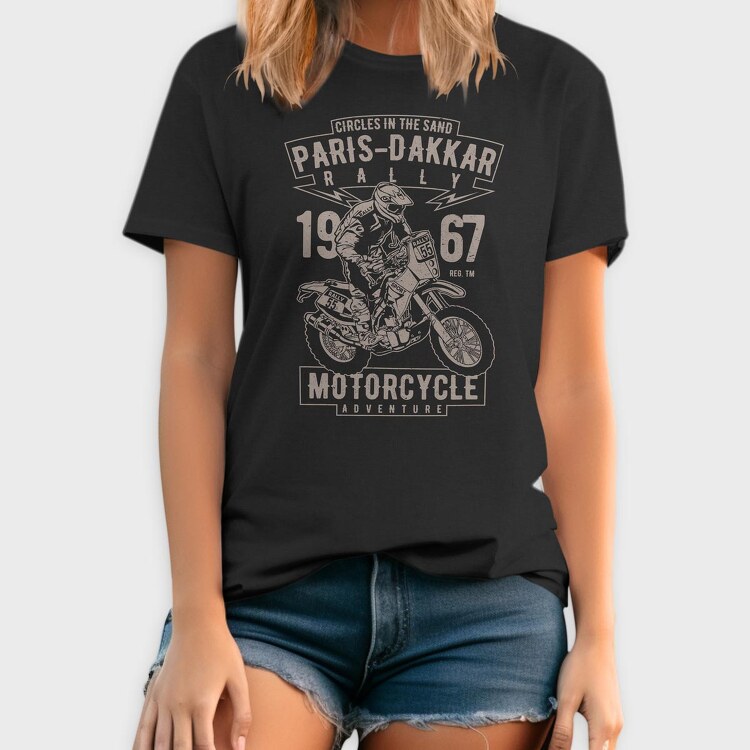 Paris Dakkar Rally Motorcycle, Tricou Barbati (Unisex)