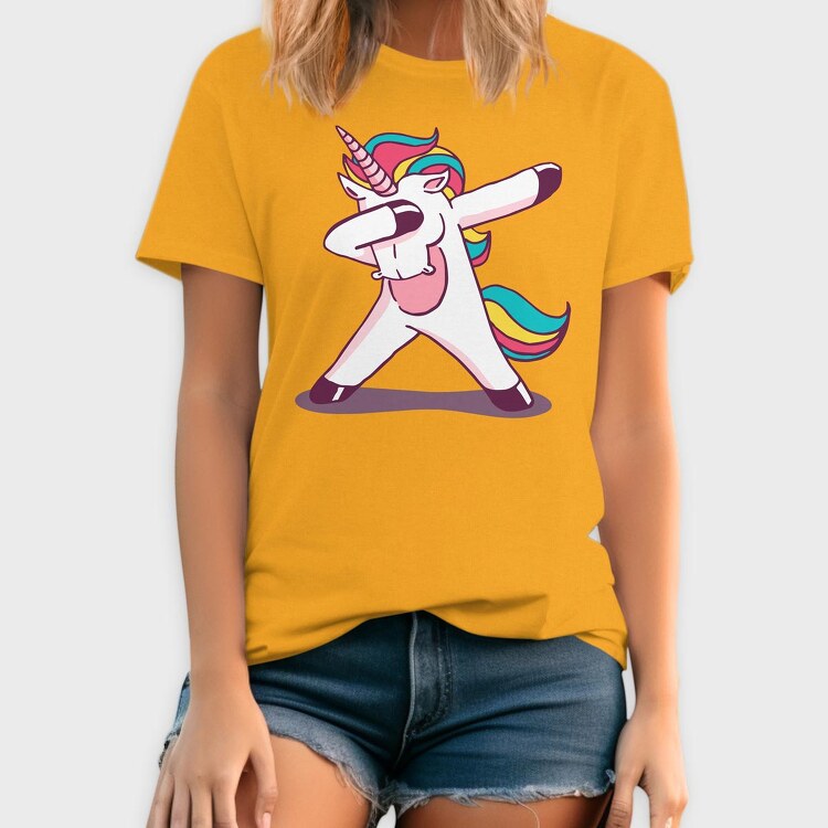 Dab Animal Comics Unicorn, Tricou Barbati (Unisex)