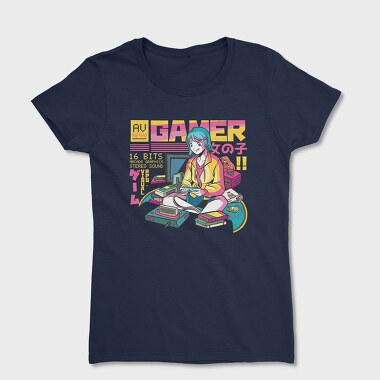 Tricou Femei, Anime Gamer Girl