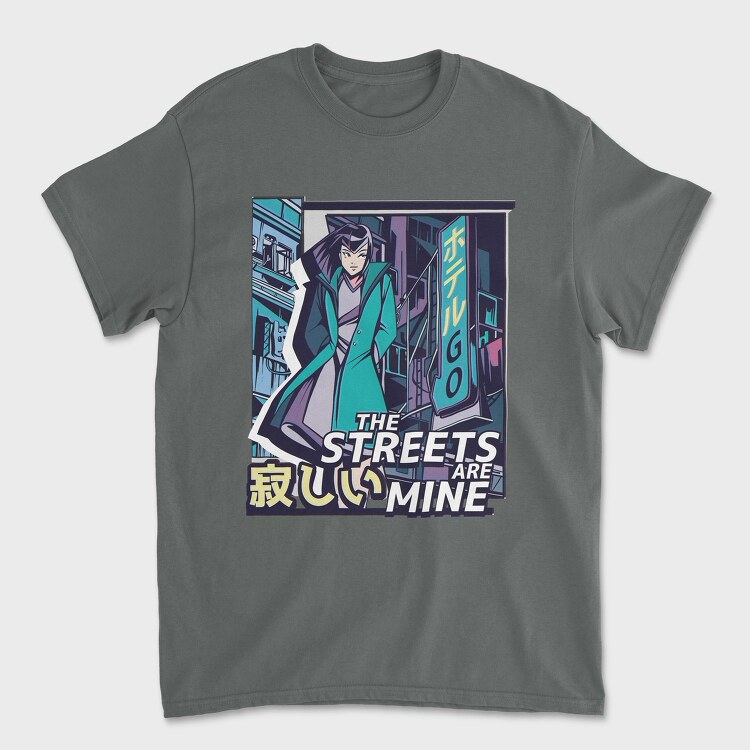 Anime Vaporwave Streets Are Mine, Tricou Barbati (Unisex)