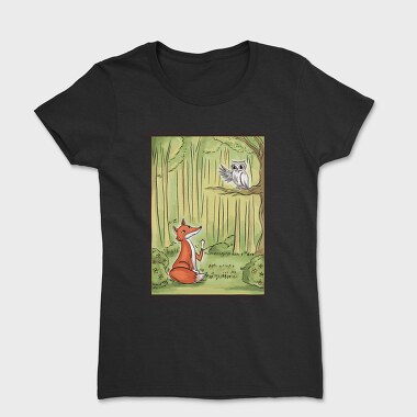 Tricou Femei, Cute Fox And Owl