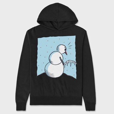 Hanorac Barbati (Unisex), Snowman Peeing