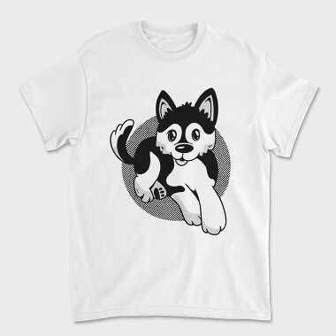 Pomsky Dog, Tricou Barbati (Unisex)