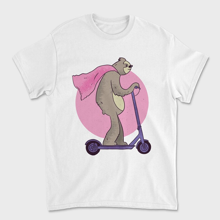 Scooter Sloth, Tricou Barbati (Unisex)