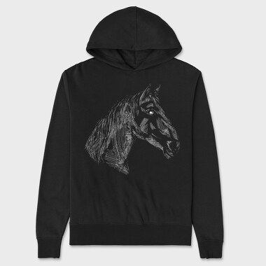 Hanorac Barbati (Unisex), Horse Hand Draw