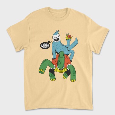 Sloth Turtle Snail, Tricou Barbati (Unisex)