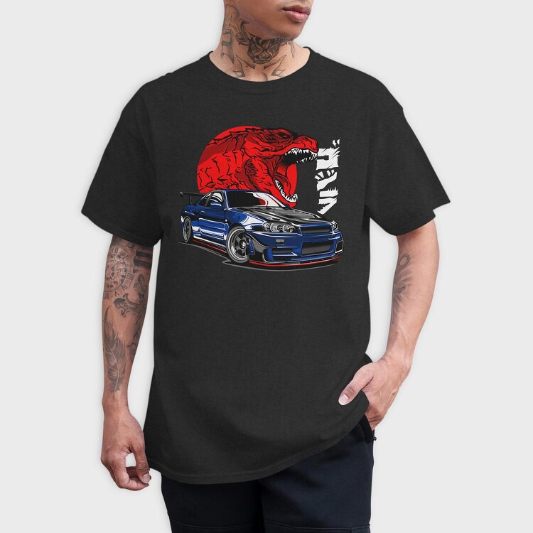 GTR R34, Tricou Barbati (Unisex)
