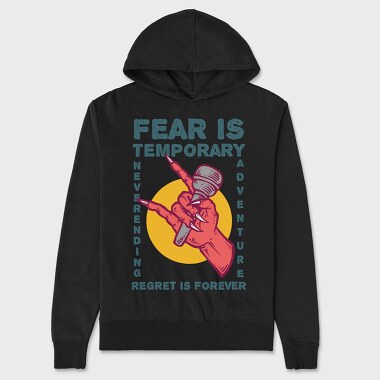 Fear is Temporary, Hanorac Oversize Barbati (Unisex)