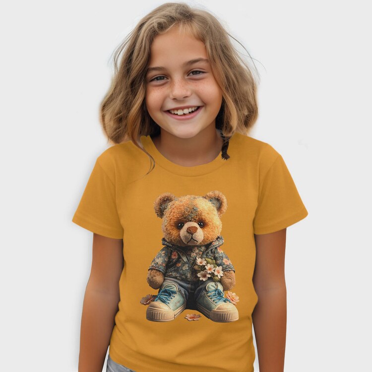 Floral Teddy, Tricou Copii