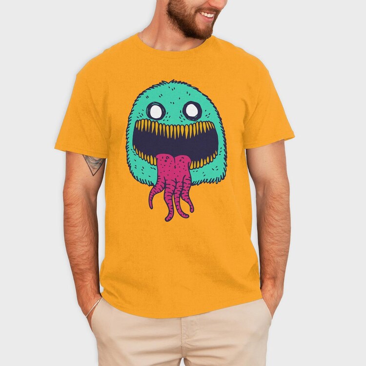 Monster Faces 1, Tricou Barbati (Unisex)