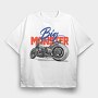 Big Monster Bike, Tricou Oversize Barbati (Unisex)