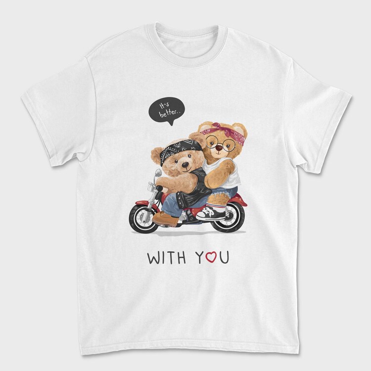 Biker Bears Better, Tricou Barbati (Unisex)