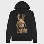 Bunny In Hood, Hanorac Oversize Barbati (Unisex)
