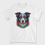 Colorful Dog Portrait, Tricou Barbati (Unisex)