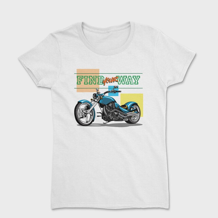 Find Your Way Motorcycle, Tricou Femei