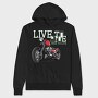Live To Ride, Hanorac Oversize Barbati (Unisex)