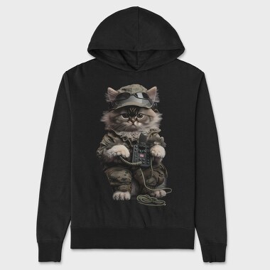 Military Cat, Hanorac Oversize Barbati (Unisex)