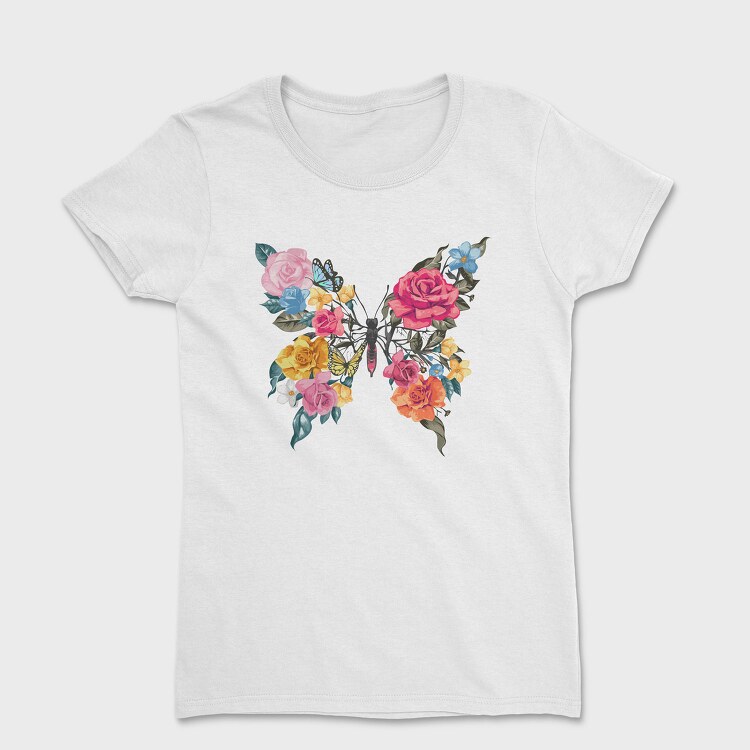 Butterfly Roses Bloom, Tricou Femei
