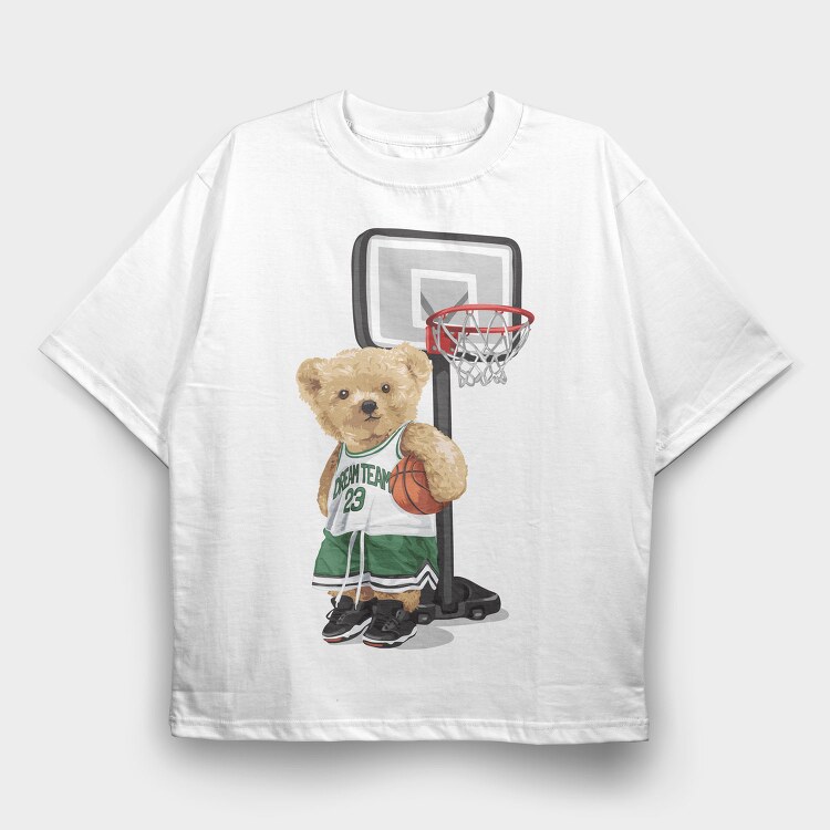 Dream Team Bear, Tricou Oversize Barbati (Unisex)