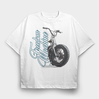 Freedom Chopper, Tricou Oversize Barbati (Unisex)