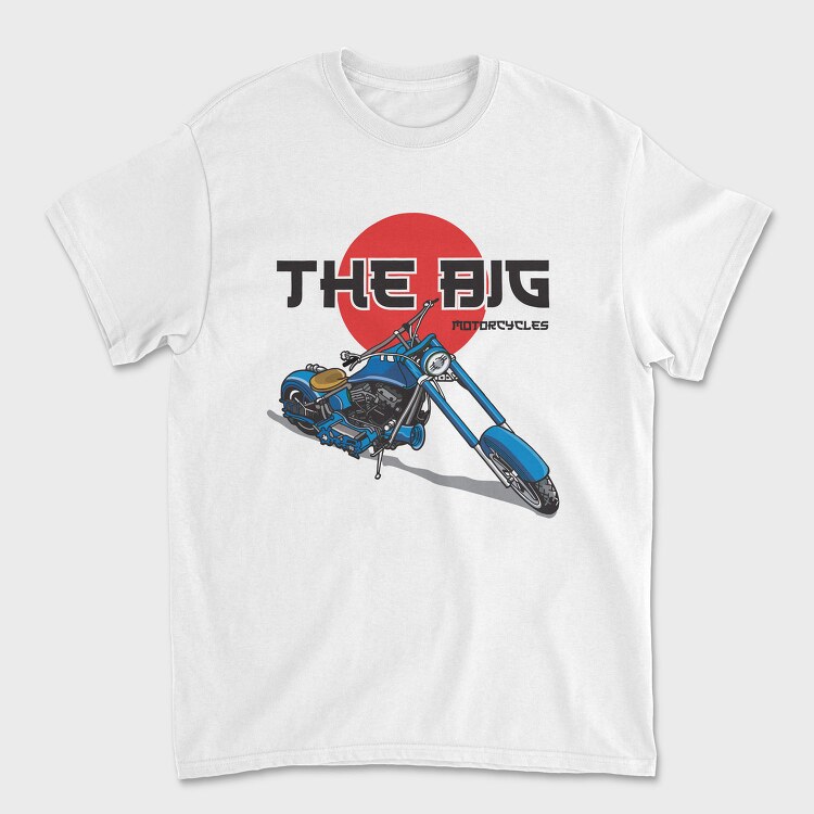 The Big Blue Chopper, Tricou Barbati (Unisex)