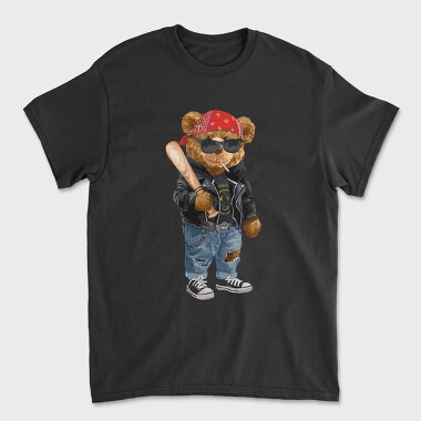 Urban Bear Biker, Tricou Barbati (Unisex)