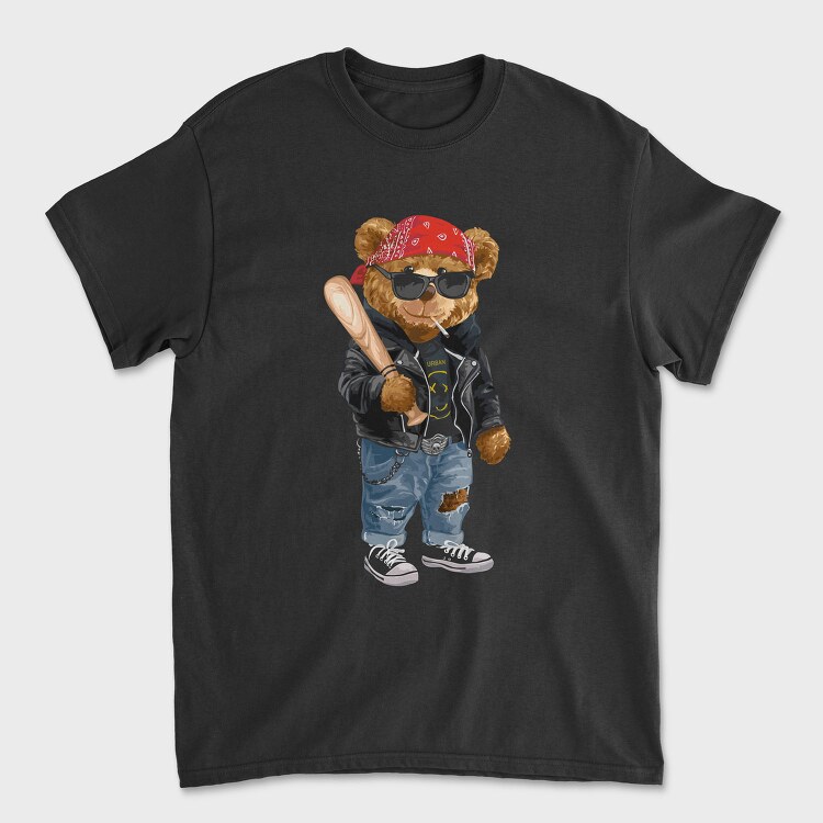 Urban Bear Biker, Tricou Barbati (Unisex)