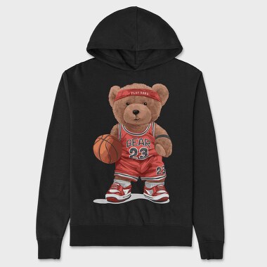 Play Hard Bear, Hanorac Oversize Barbati (Unisex)