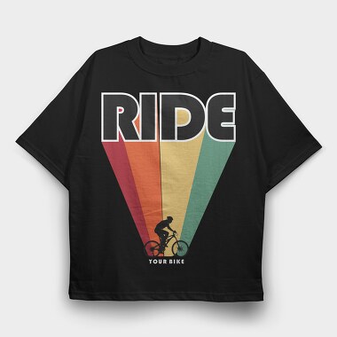 Ride The Rainbow, Tricou Oversize Barbati (Unisex)