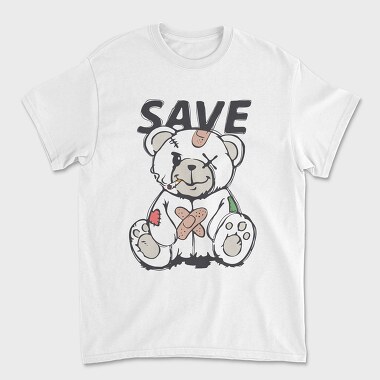 Save Teddy Bear, Tricou Barbati (Unisex)