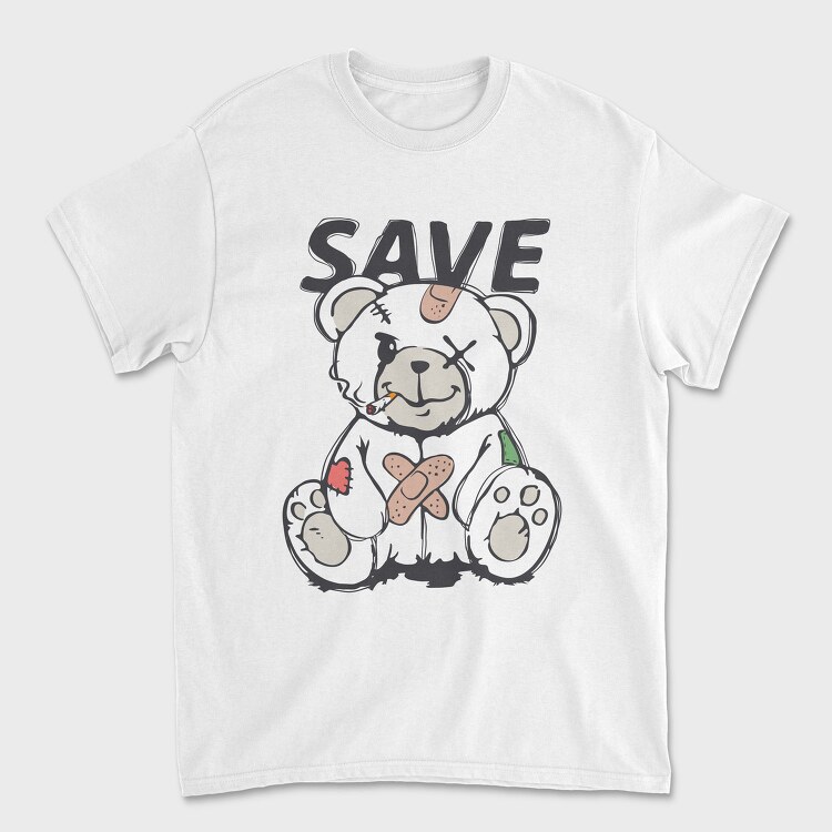 Save Teddy Bear, Tricou Barbati (Unisex)