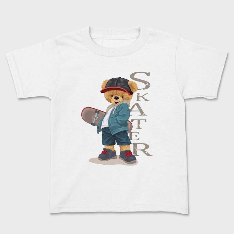 Skateboarding Teddy, Tricou Copii