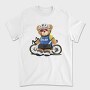 Teddy Bear Cyclist, Tricou Barbati (Unisex)