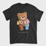 Teddy Bear Love, Tricou Barbati (Unisex)