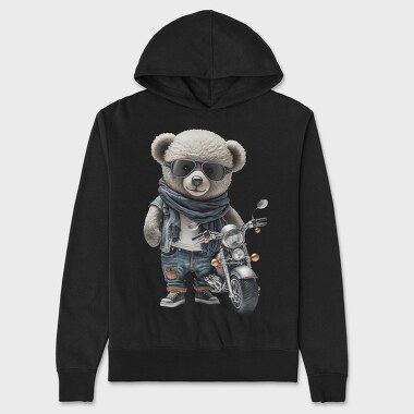 Teddy Biker Style, Hanorac Oversize Barbati (Unisex)