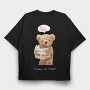 Teddy Cake Dream, Tricou Oversize Barbati (Unisex)
