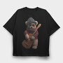 Teddy Rockstar 2, Tricou Oversize Barbati (Unisex)