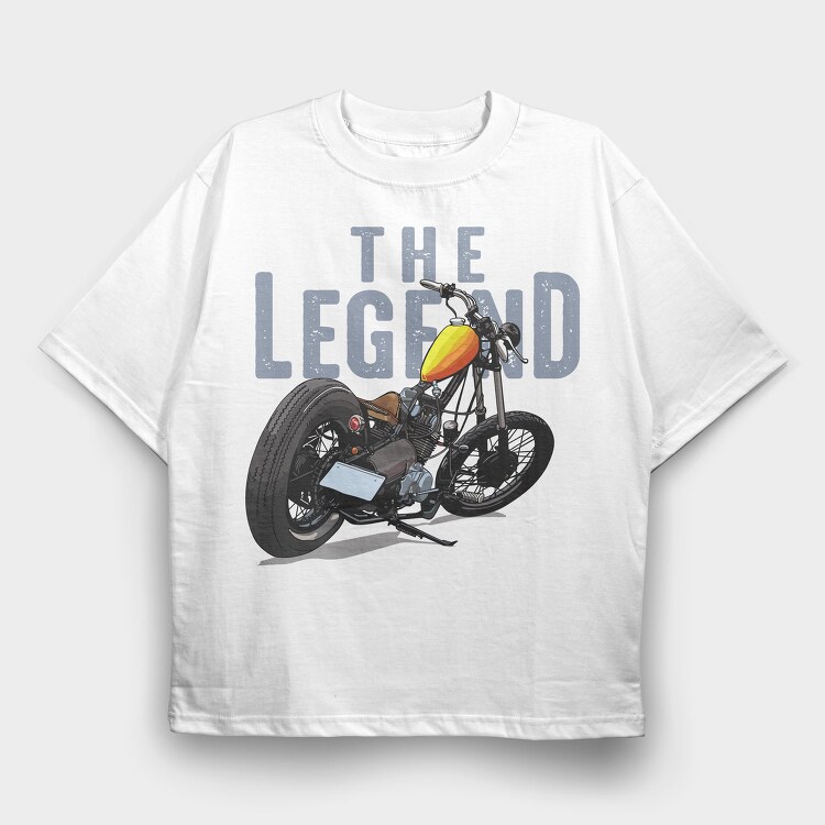 The Legend Chopper, Tricou Oversize Barbati (Unisex)