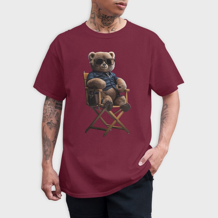 Teddy Bear on Chair, Tricou Barbati (Unisex)