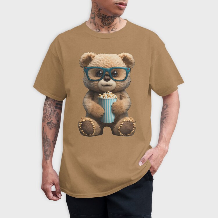 Teddy Bear Popcorn, Tricou Barbati (Unisex)